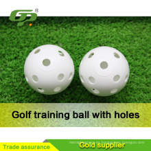 Pelotas de golf prácticas de las bolas de golf de la venta de la fábrica Pelotas de golf plásticas con el agujero